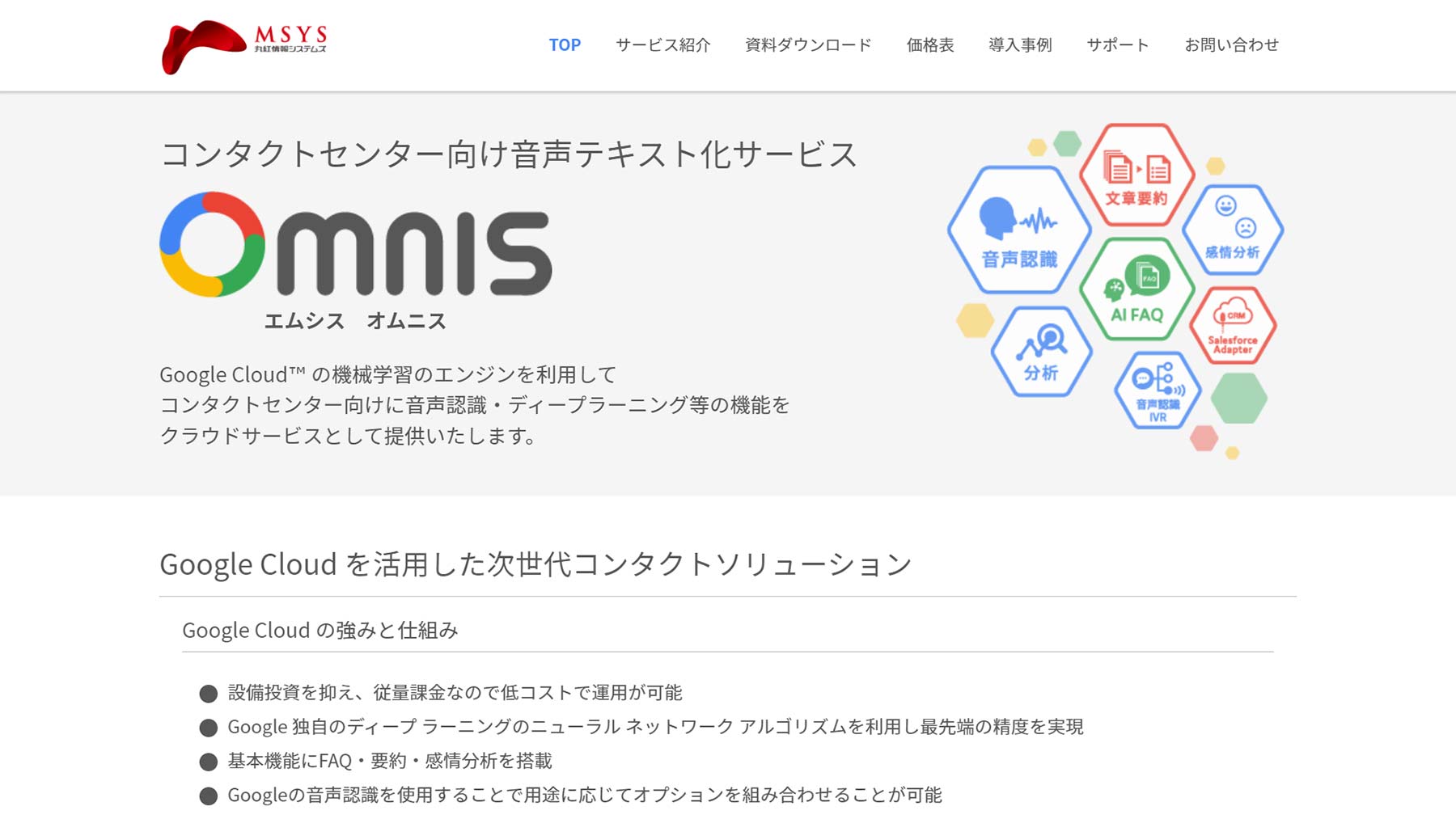 Omnis公式Webサイト