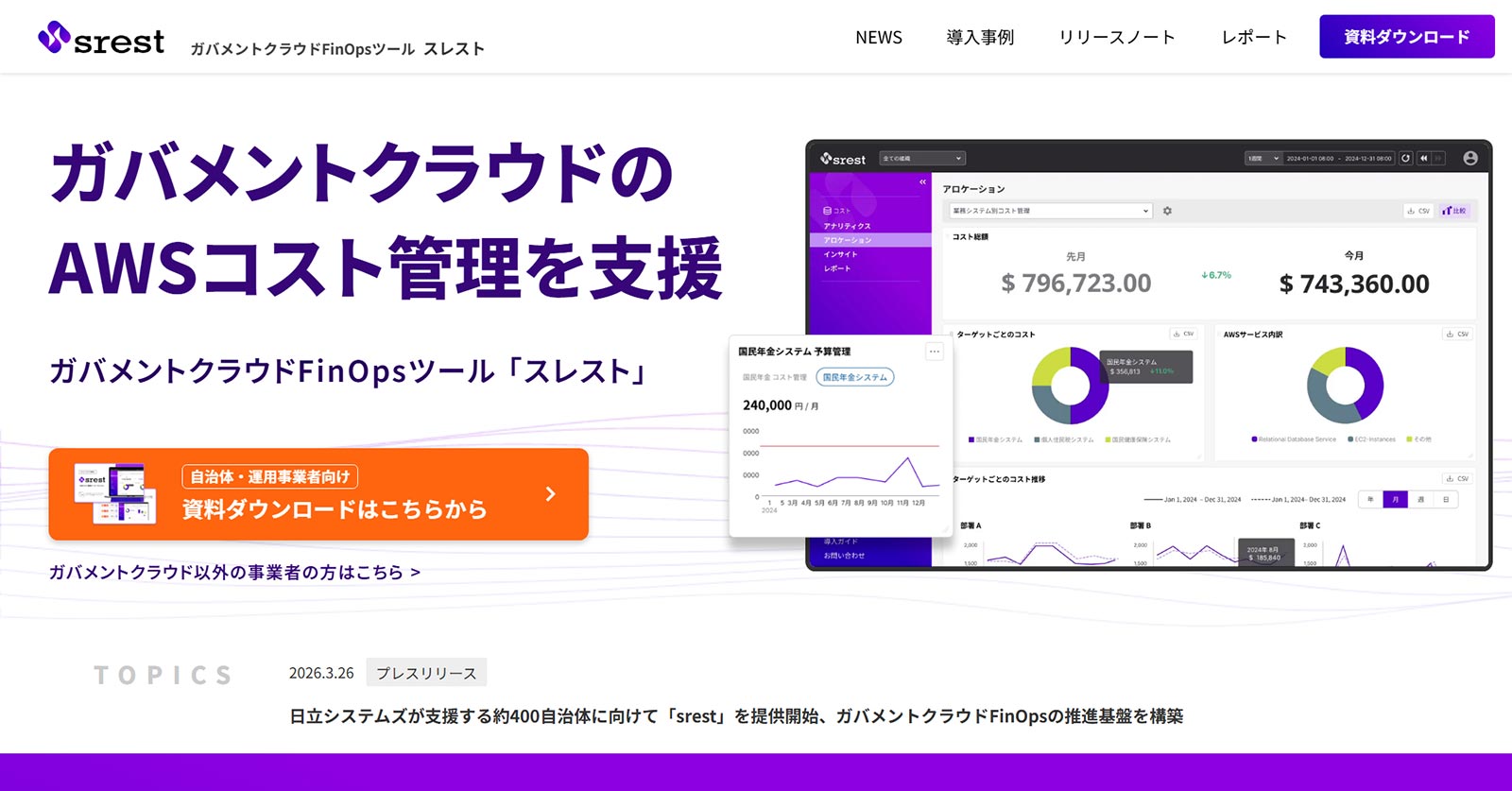 srest公式Webサイト