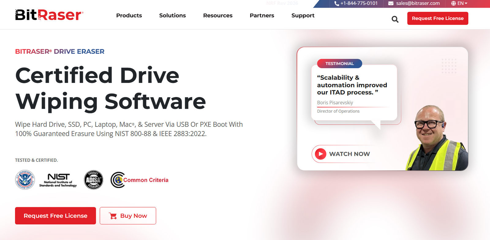 BitRaser Drive Eraser公式Webサイト