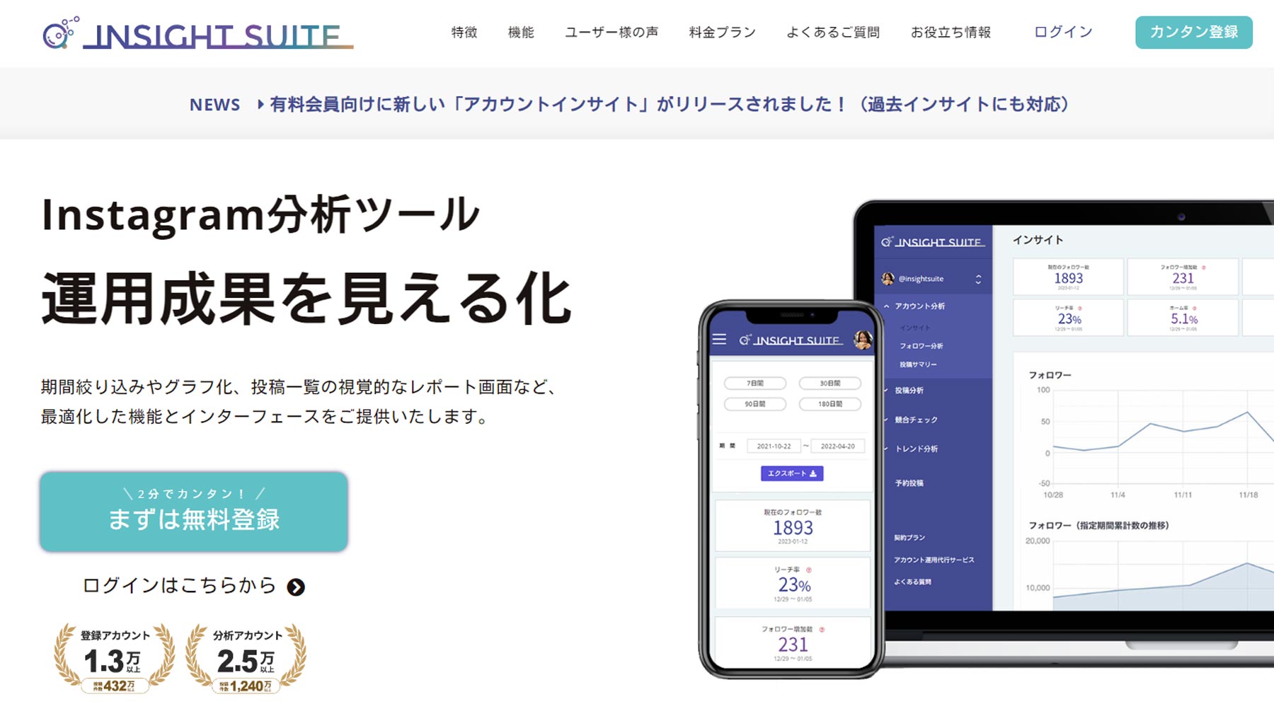 Insight Suite公式Webサイト