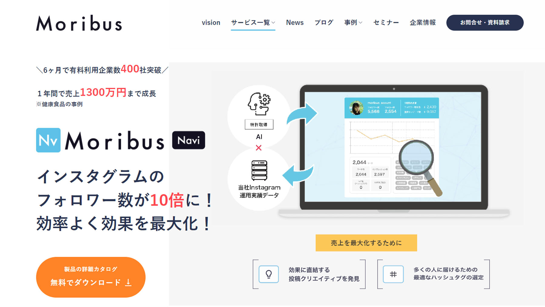 Moribus Navi公式Webサイト