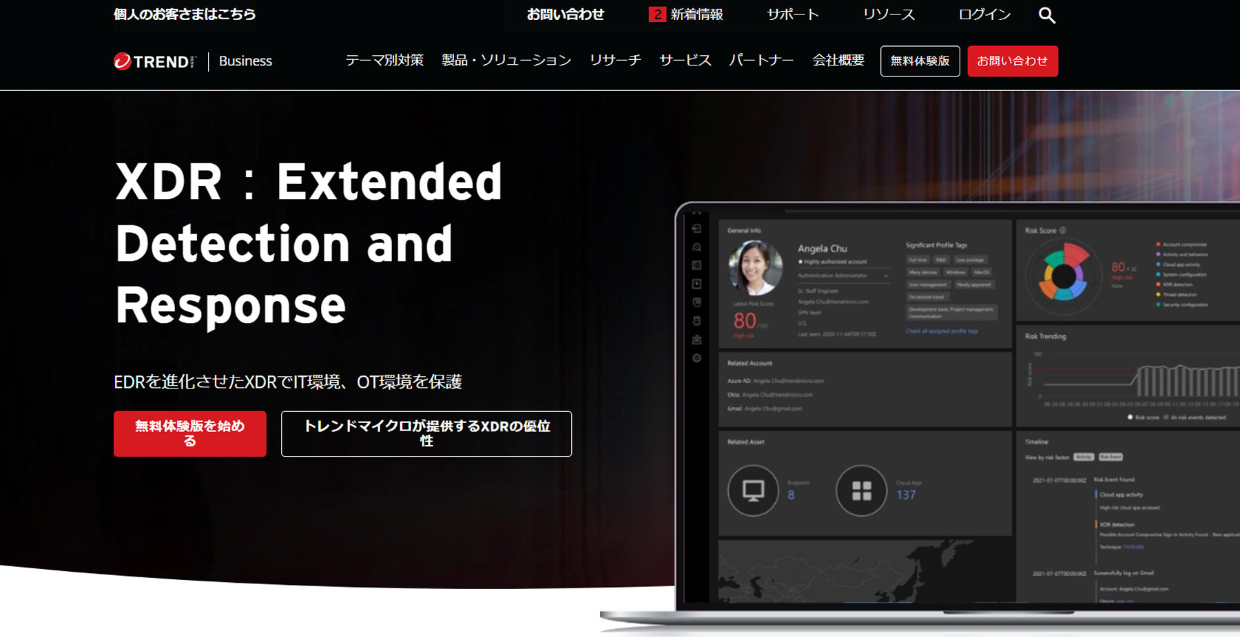 Apex One Endpoint Sensor公式Webサイト