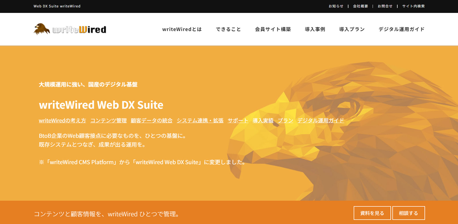 writeWired Web DX Suite公式Webサイト