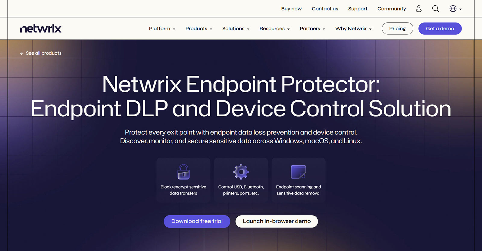 Netwrix Endpoint Protector公式Webサイト
