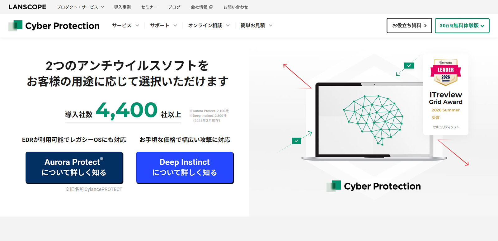 LANSCOPE公式Webサイト