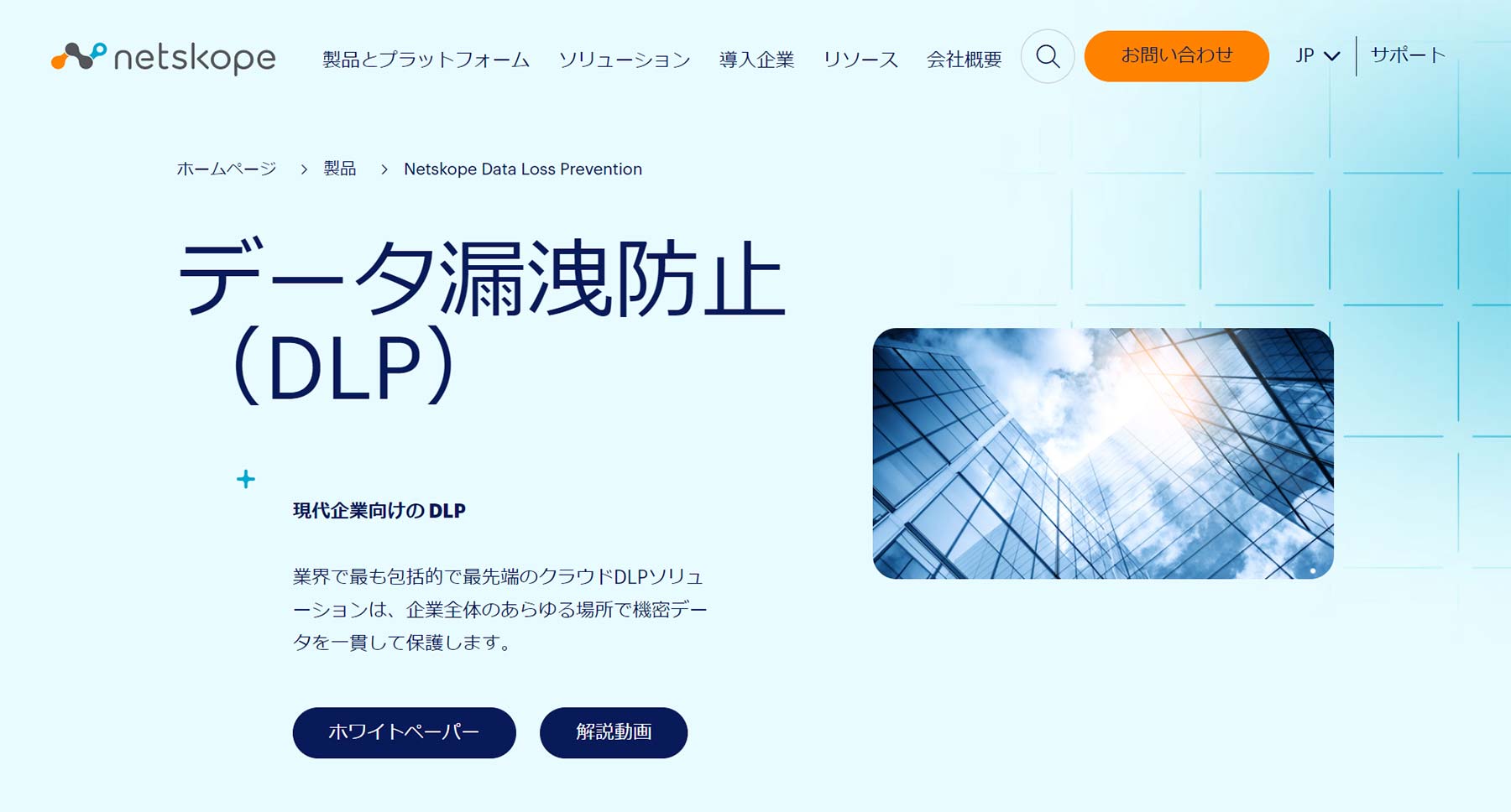 Netskope公式Webサイト