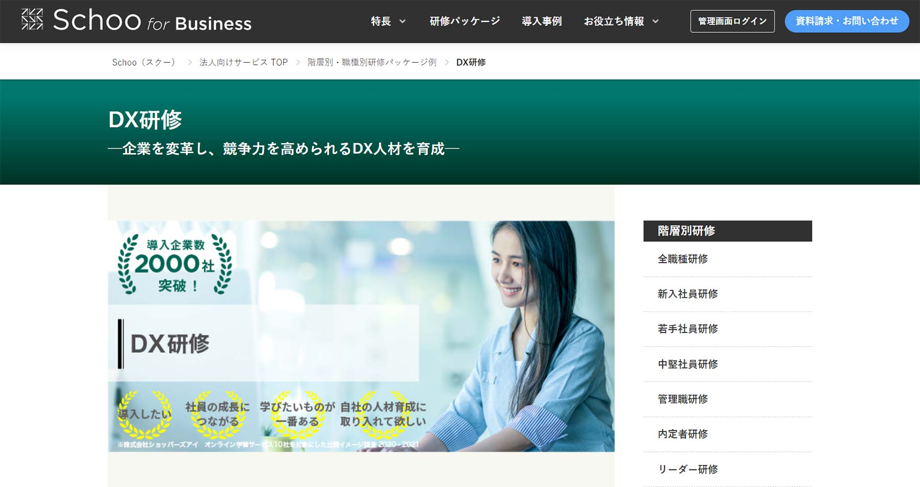 Schoo for Business公式Webサイト