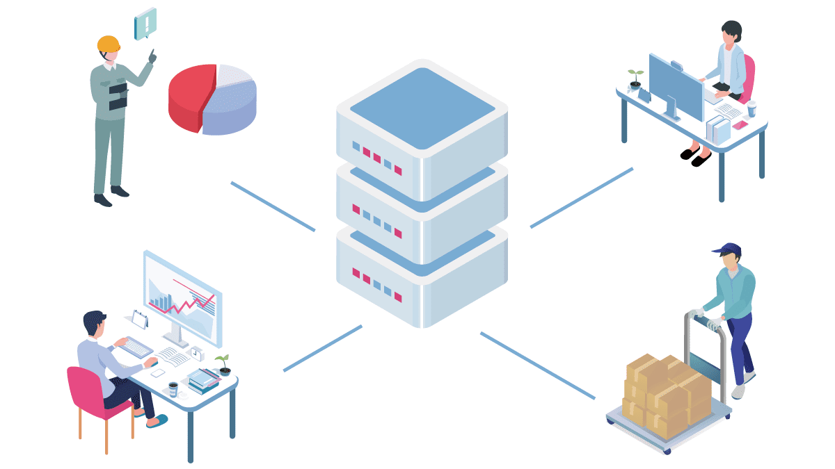 部署間のデータ一元化で業務効率アップ
