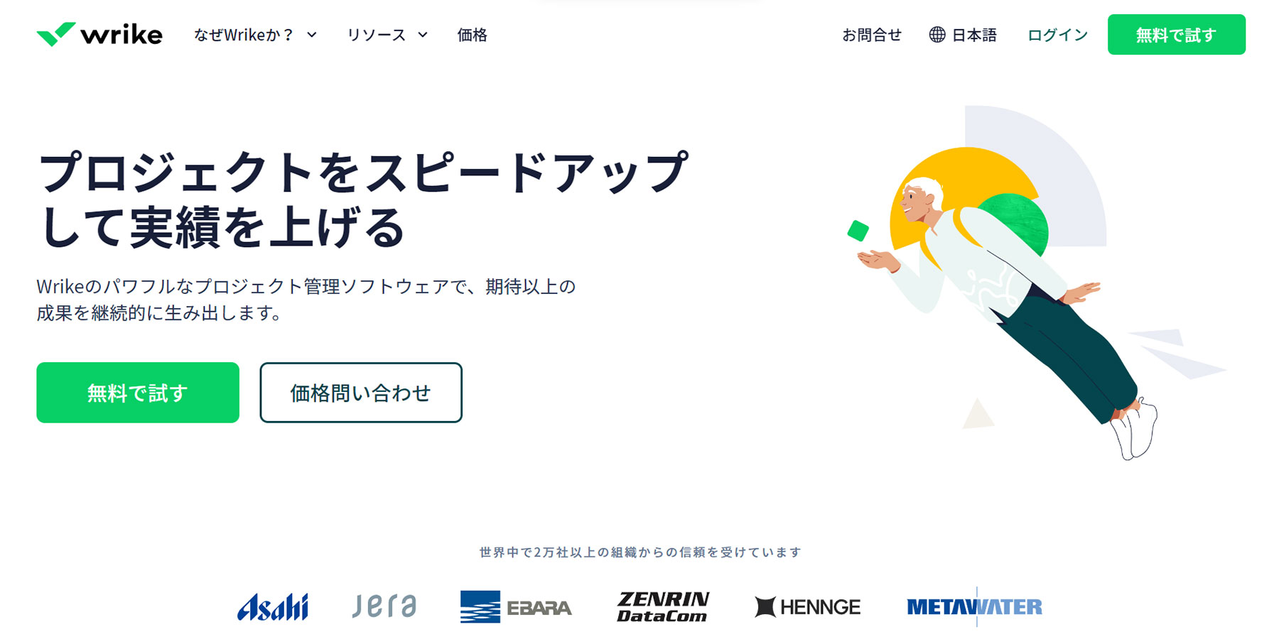 Wrike公式Webサイト