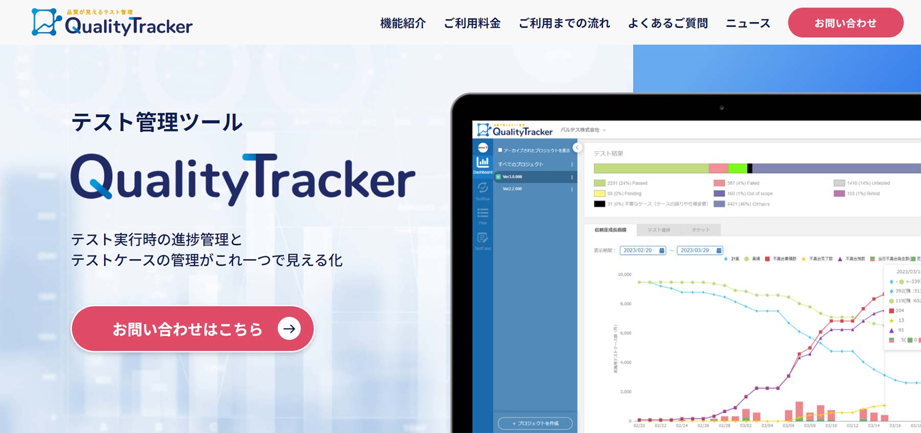 Quality Tracker公式Webサイト