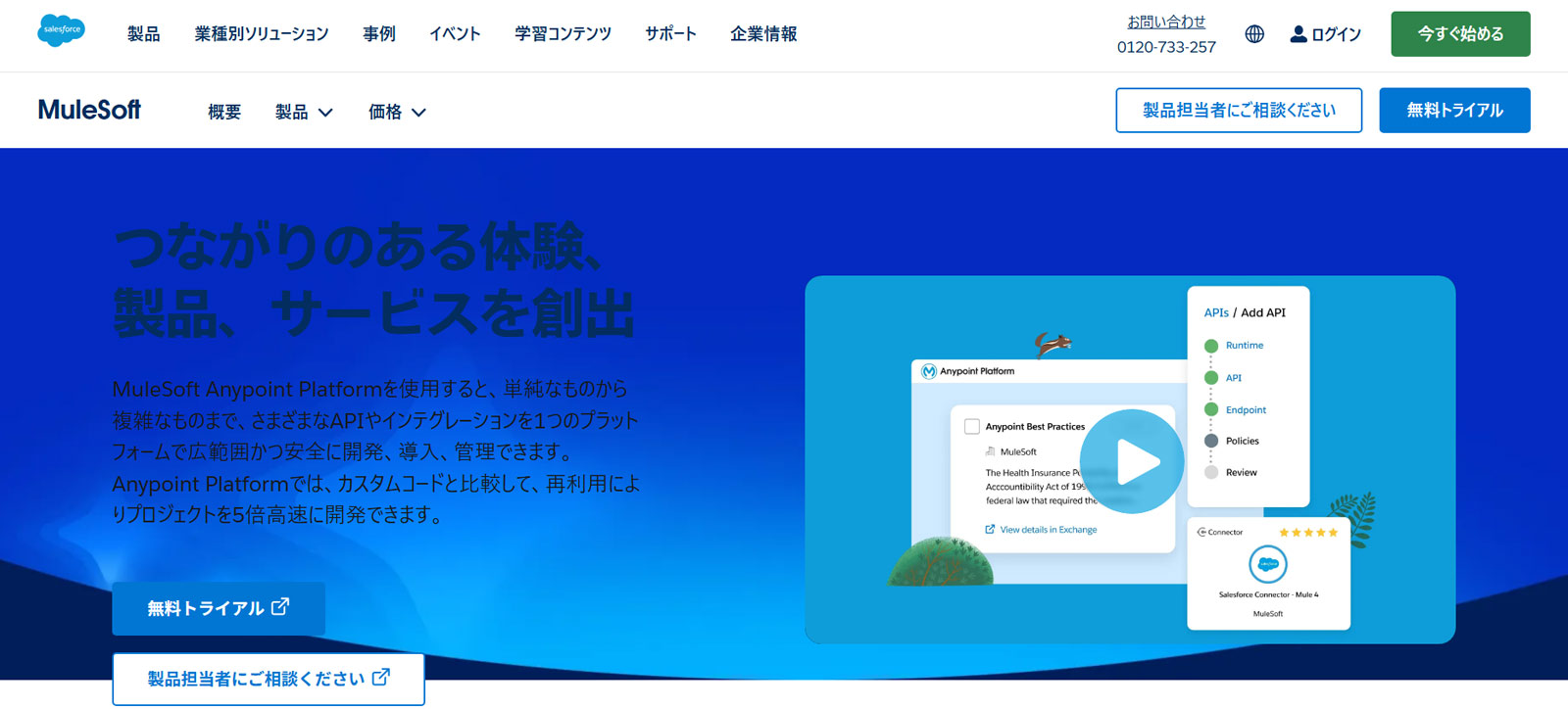 MuleSoft Anypoint Platform公式Webサイト