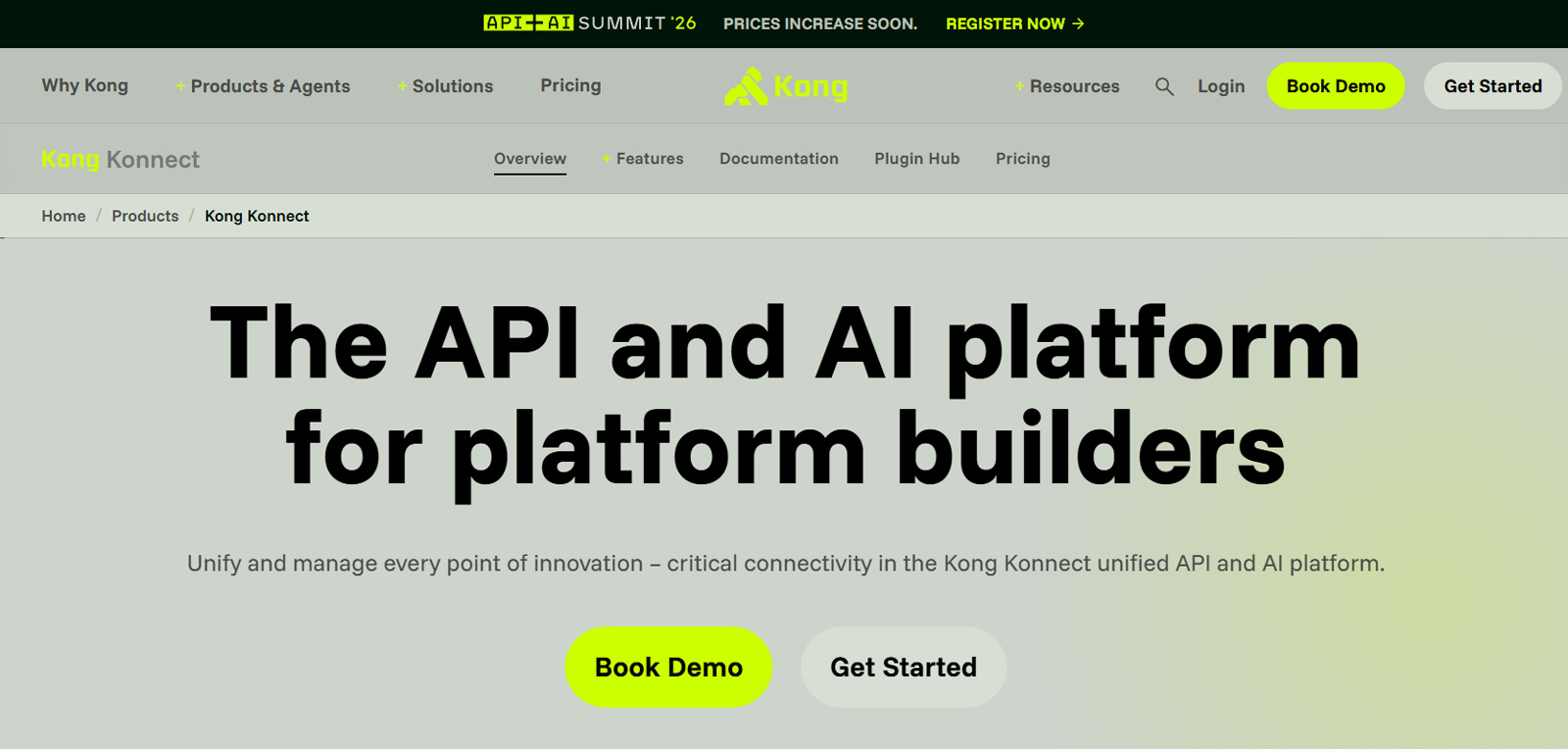 Kong Konnect公式Webサイト