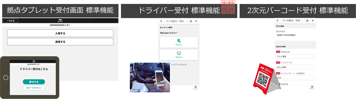 拠点に合わせて選べる、多彩な受付