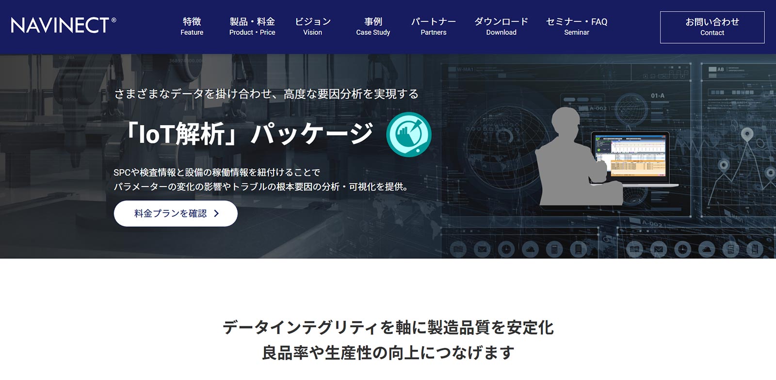 NAVINECTエッジ・「IoT解析」パッケージ公式Webサイト