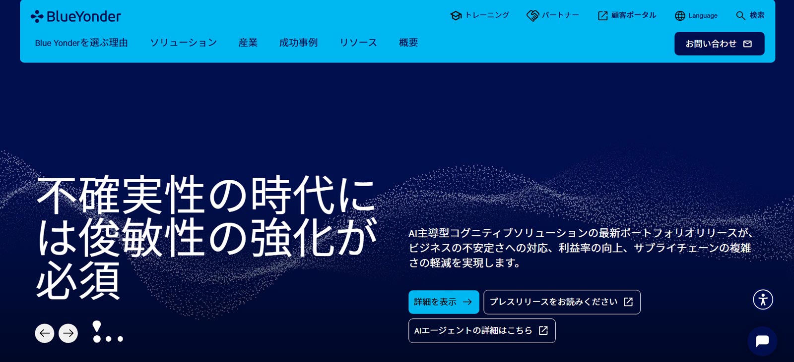 Blue Yonder公式Webサイト
