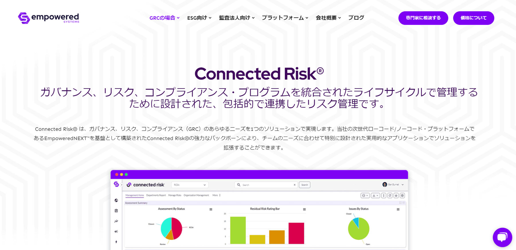 Connected Risk®公式Webサイト