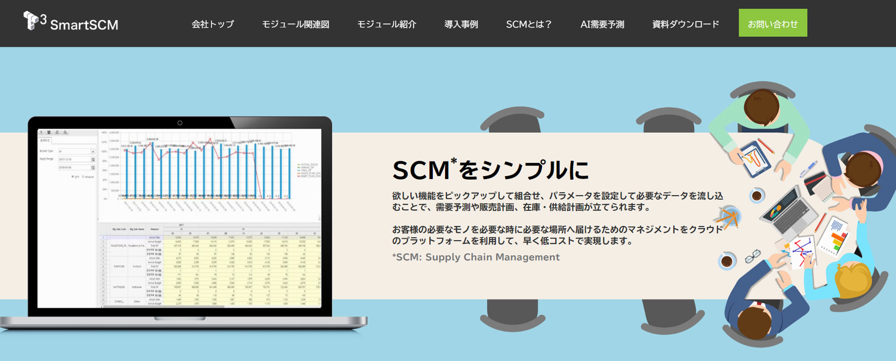 T³SmartSCM公式Webサイト