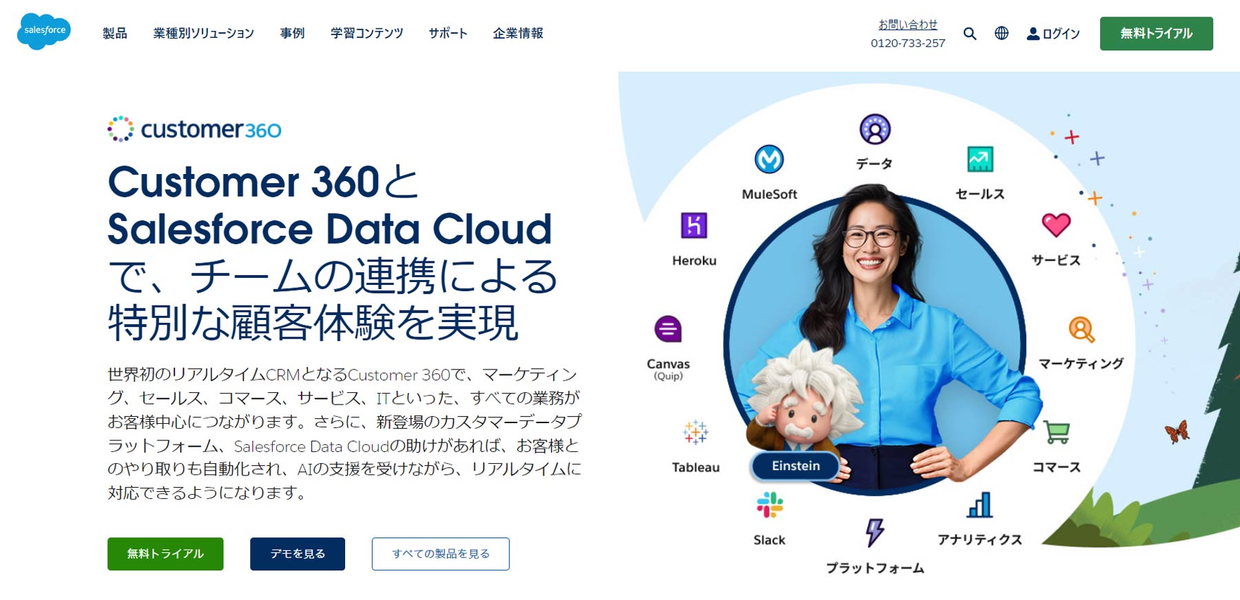 Salesforce Customer 360公式Webサイト