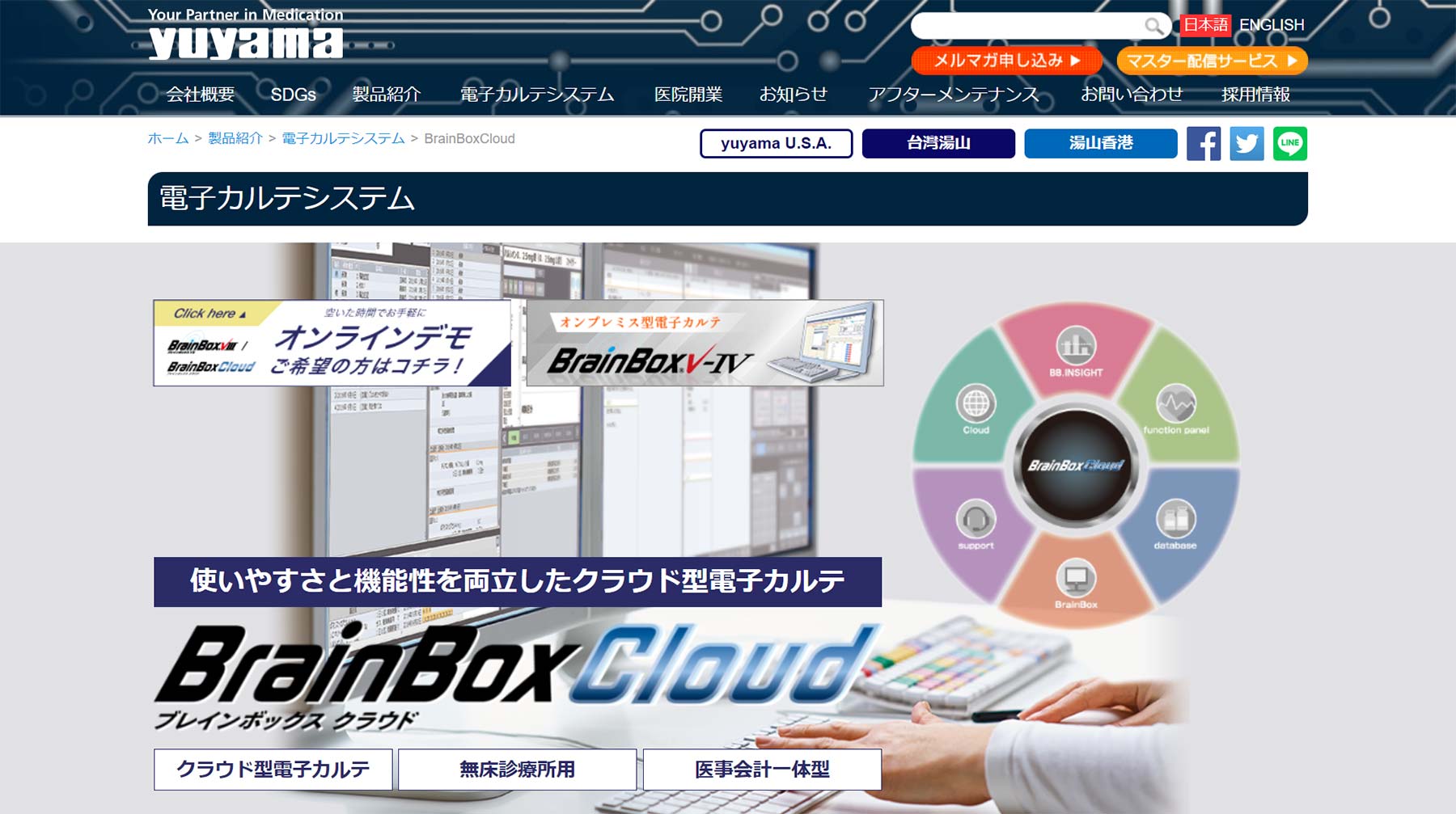 BrainBox Cloud公式Webサイト