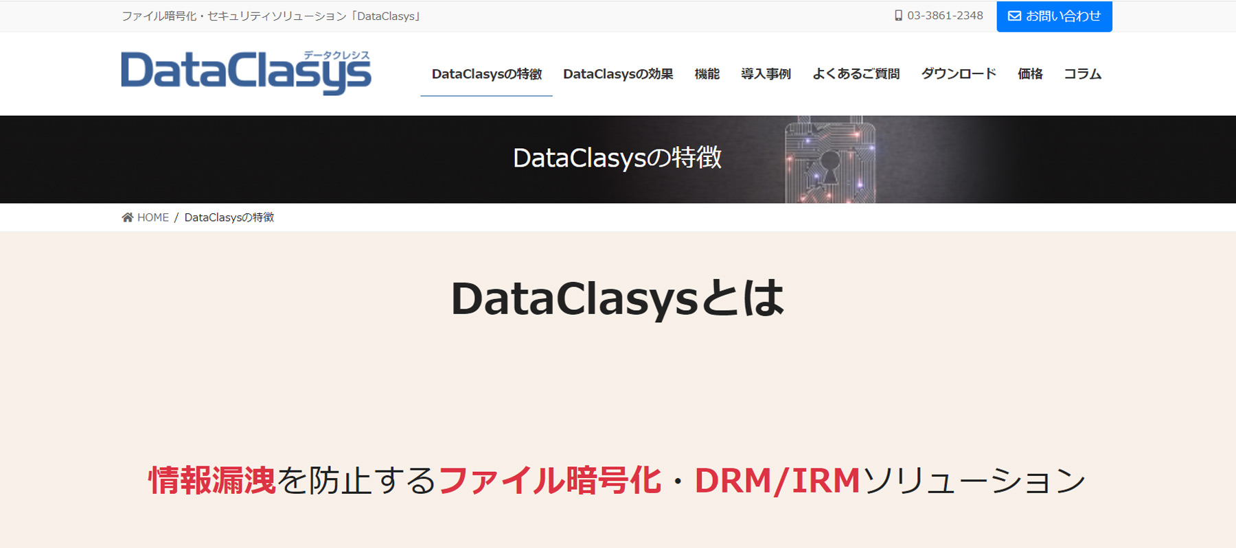 DataClasys公式Webサイト