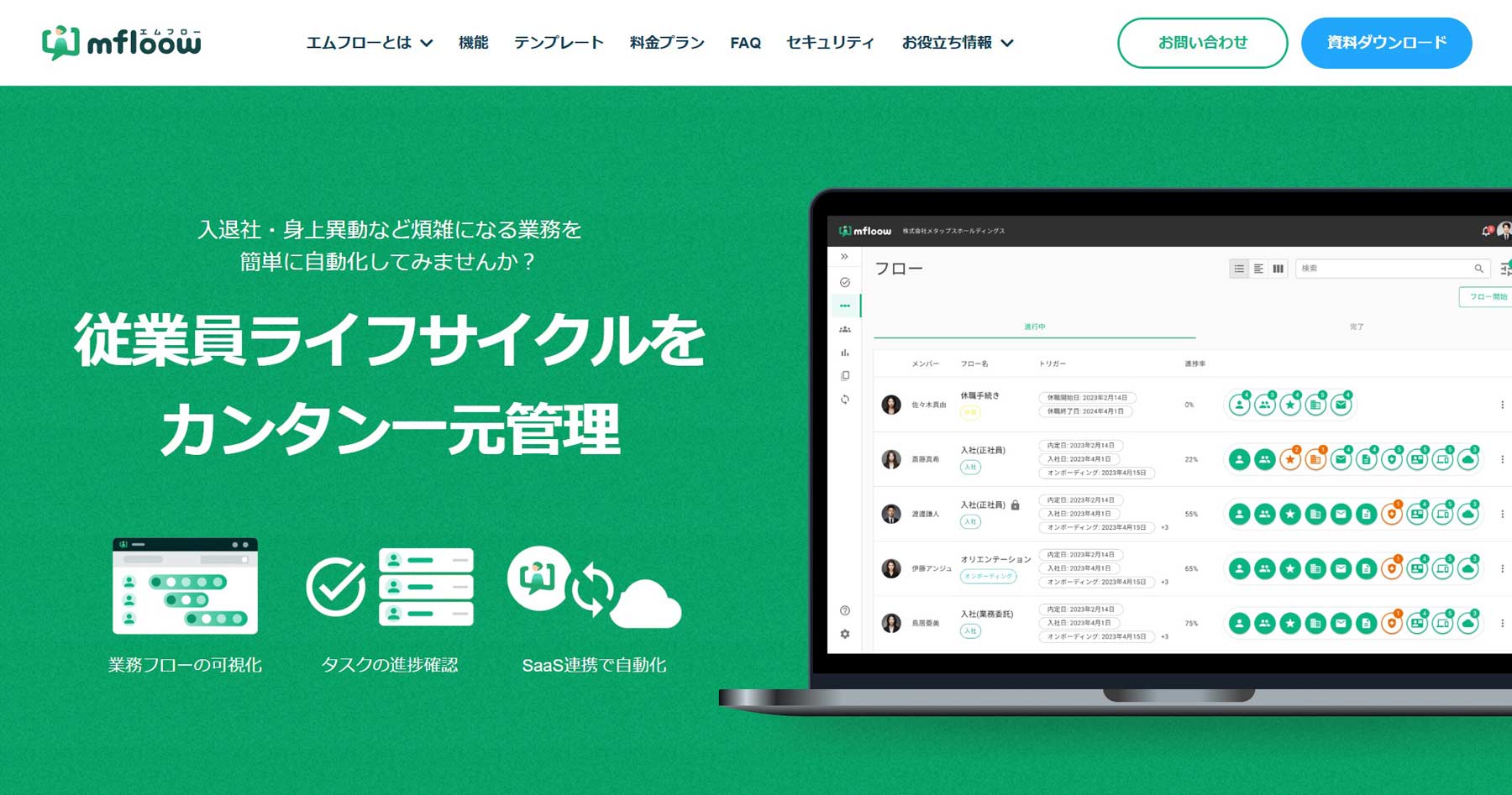 mfloow公式Webサイト