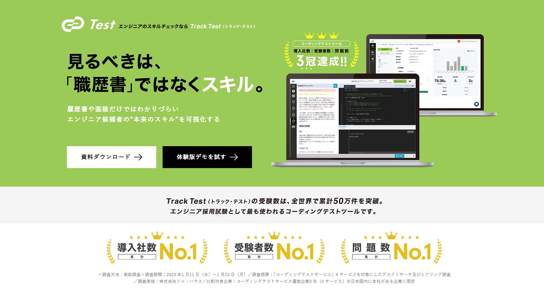 Track Test公式Webサイト