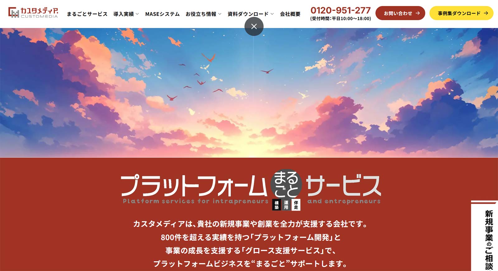 プラットフォームまるごとサービス_公式Webサイト