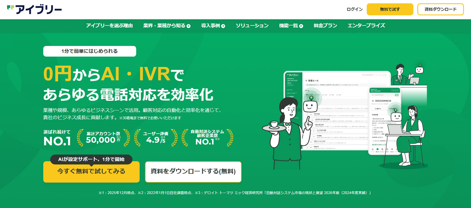 IVRy公式Webサイト