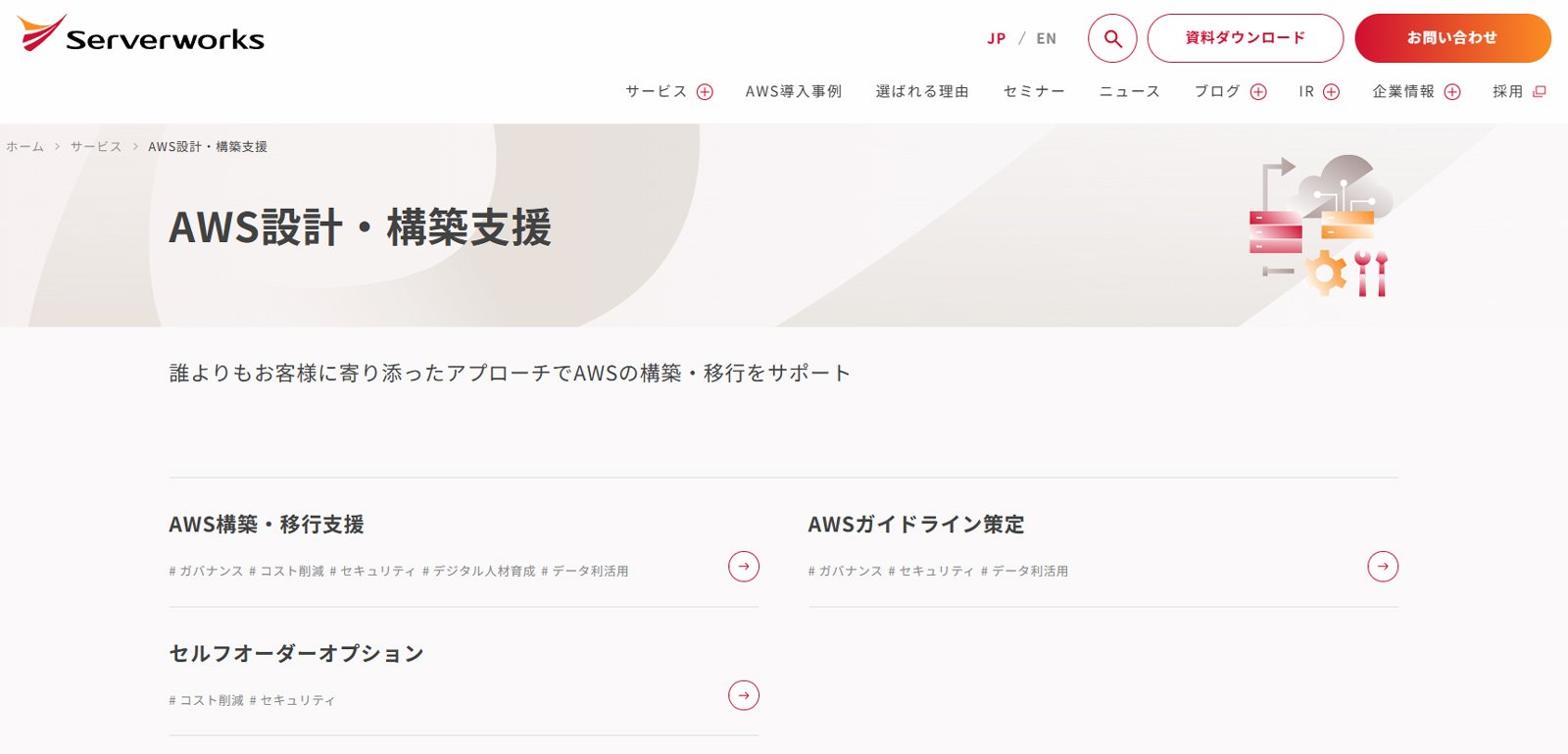 AWS設計・構築支援公式Webサイト