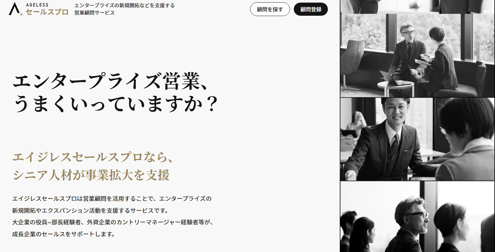 エイジレス セールスプロ公式Webサイト