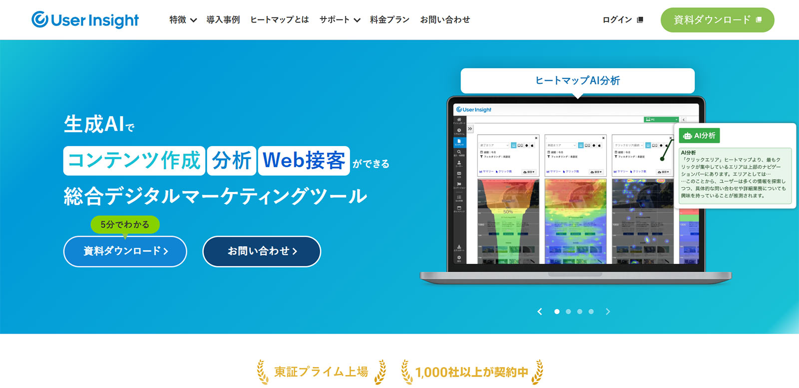 ユーザーインサイト公式Webサイト