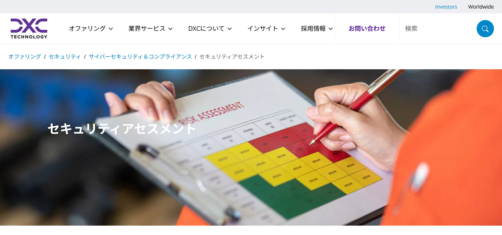 セキュリティアセスメント公式Webサイト