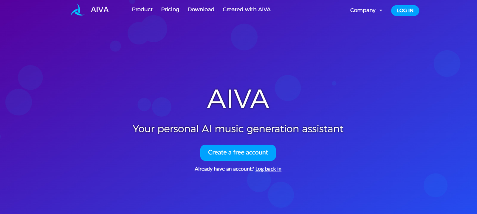AIVA公式Webサイト