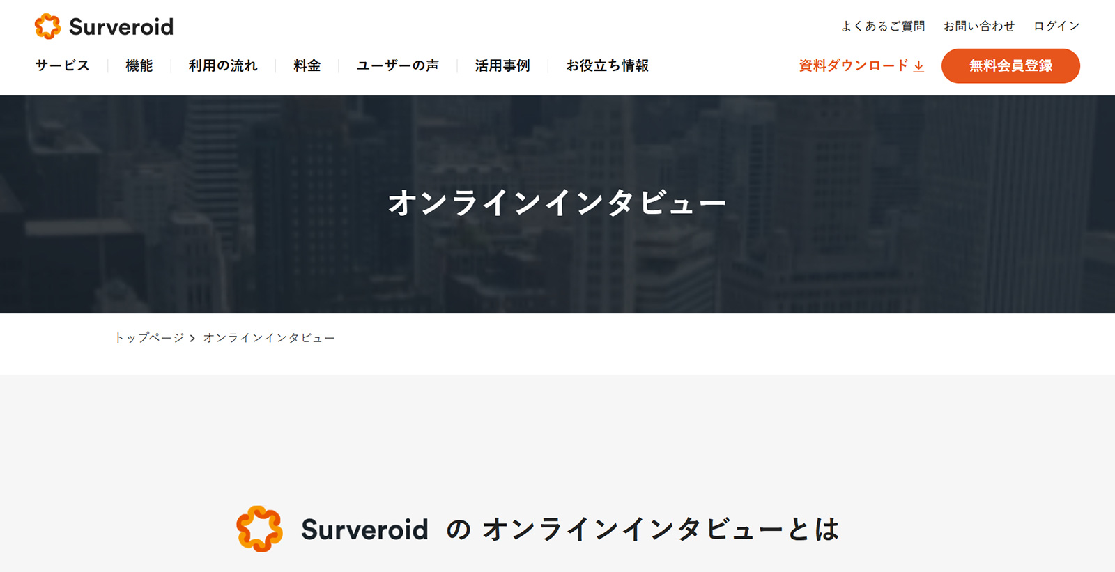 Surveroid公式Webサイト