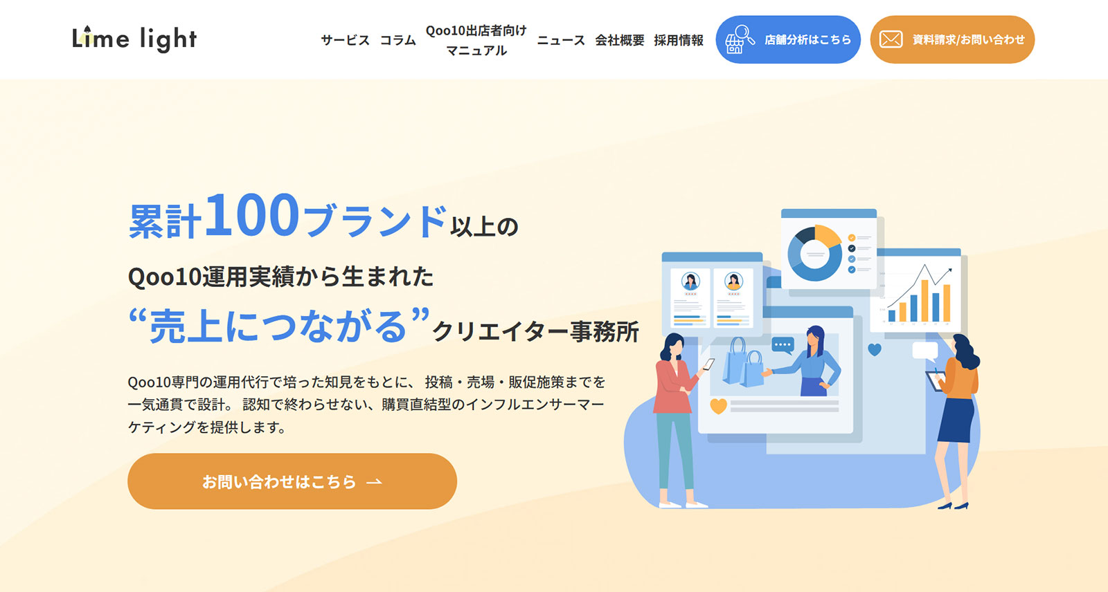 Qoo10立ち上げ・運用代行支援サービス公式Webサイト