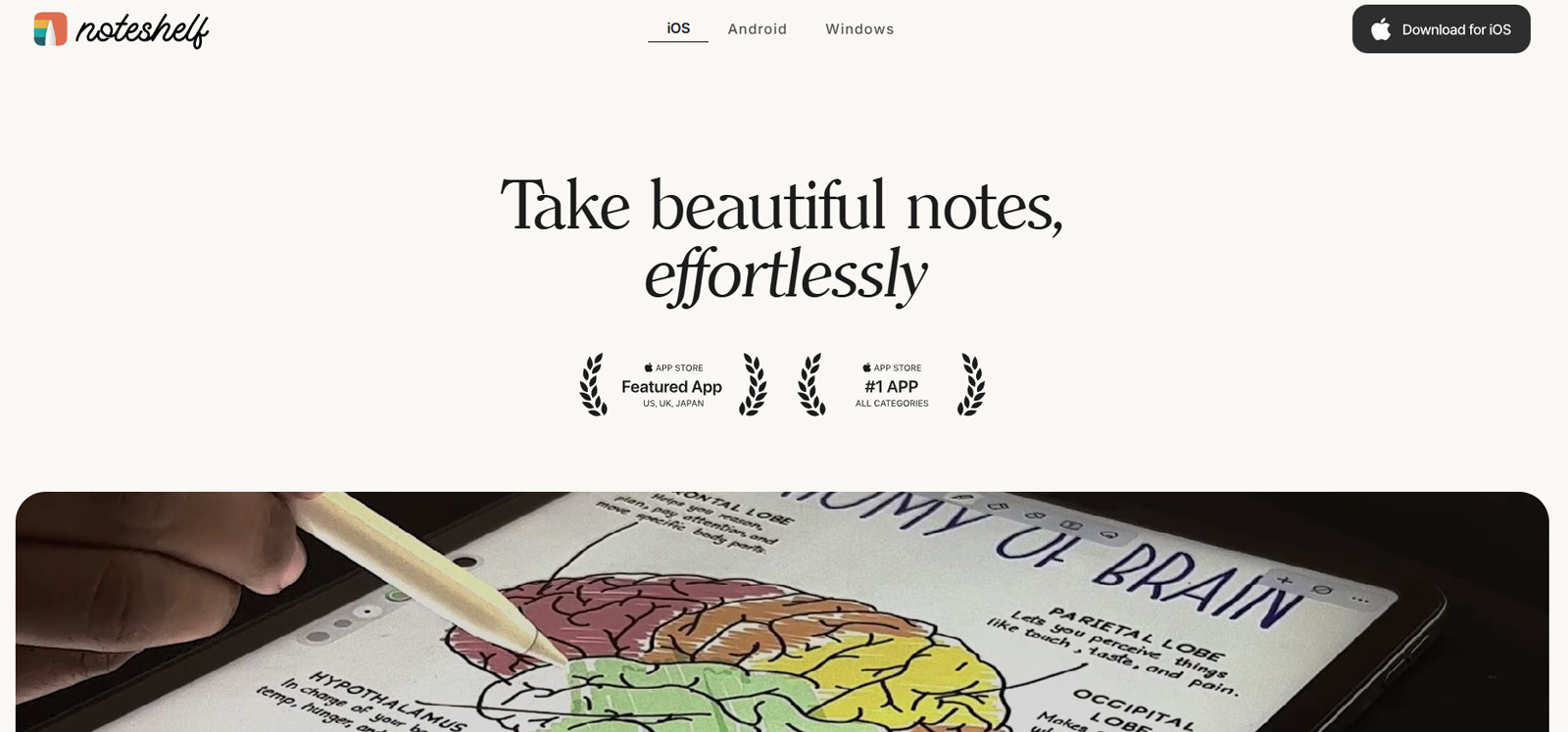 Noteshelf公式Webサイト