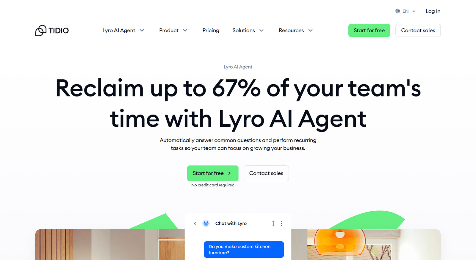 Tidio Lyro AI Agent公式Webサイト