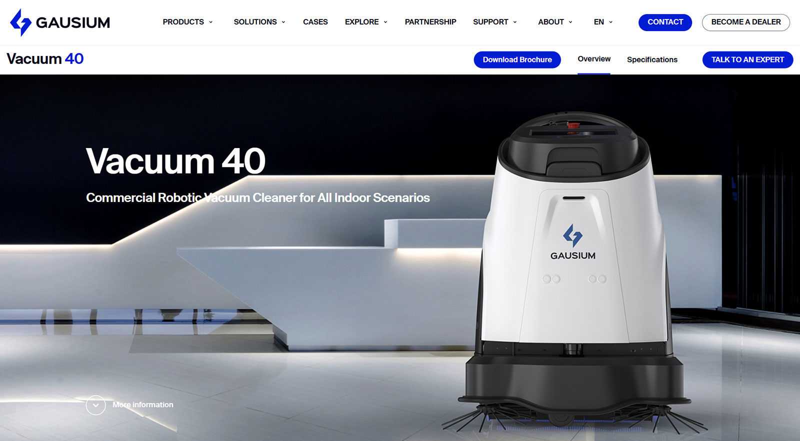 Vacuum 40公式Webサイト