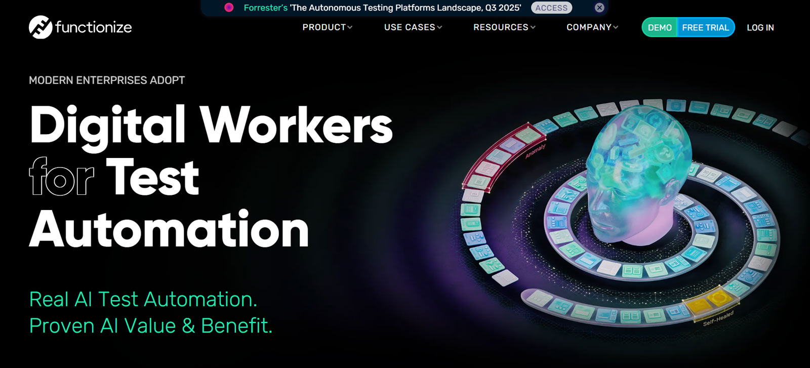 Functionize公式Webサイト