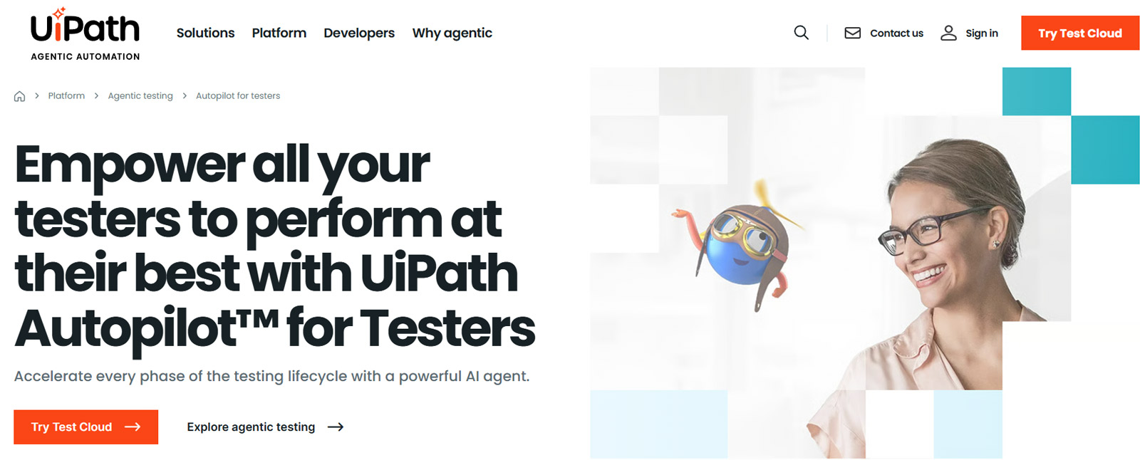 UiPath Autopilot for Testers公式Webサイト