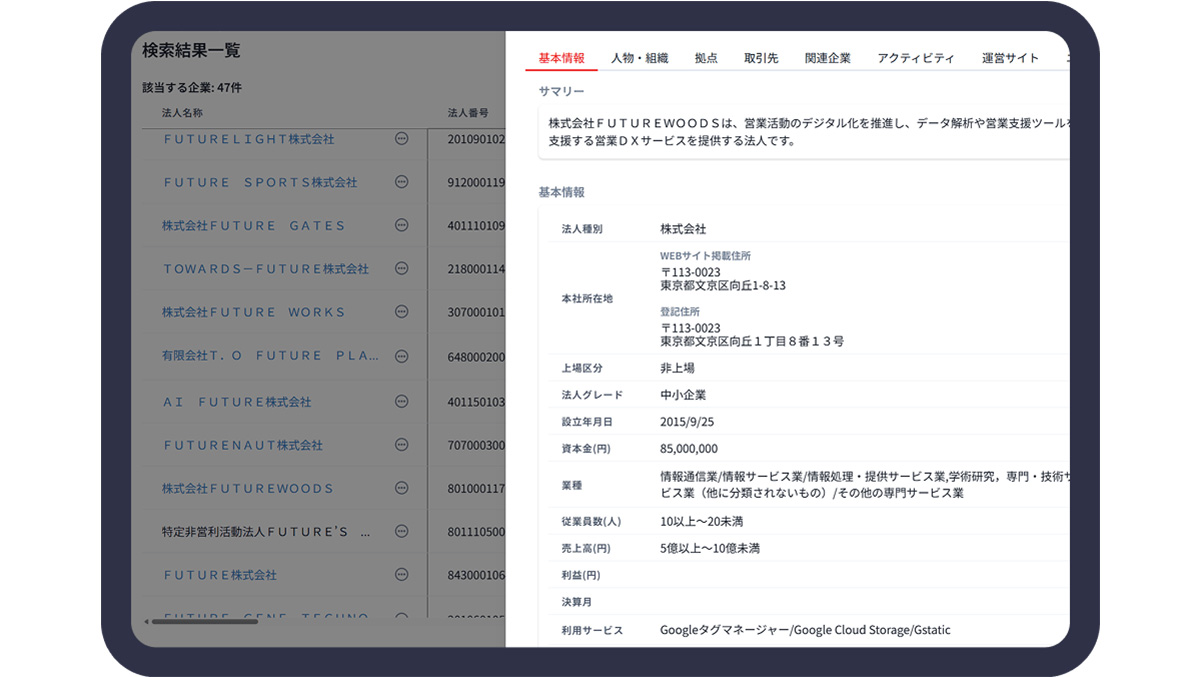 優良顧客ベースの企業抽出・分析で、ターゲティング精度を向上