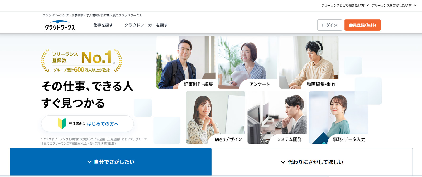 クラウドワークス公式Webサイト