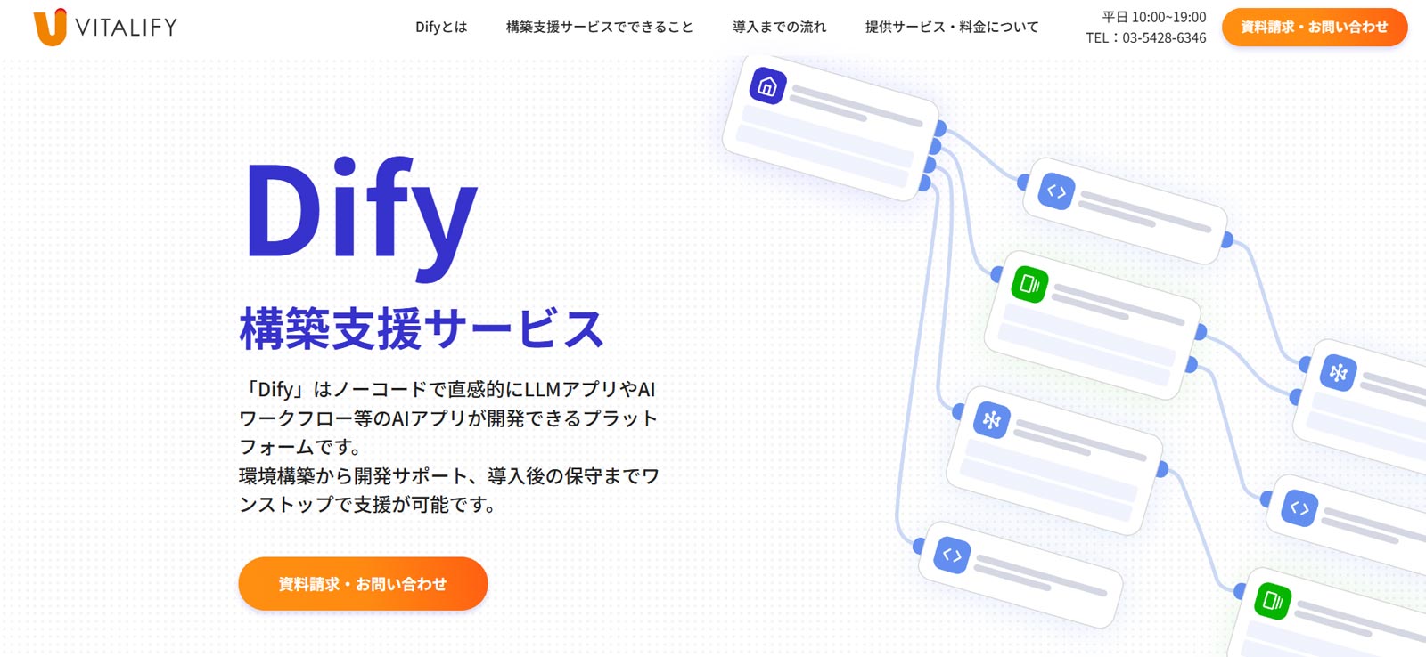 Dify導入支援サービス公式Webサイト