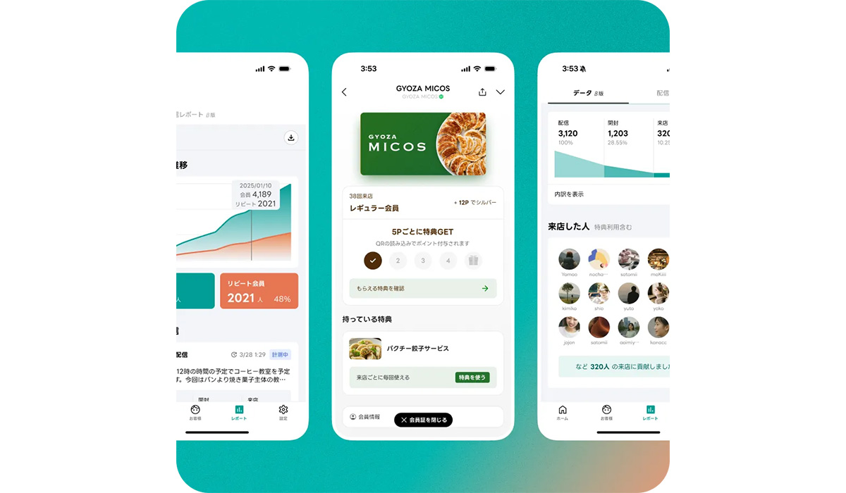 Micomiiは、デジタル会員証を活用したリピーター育成に強みを持つLINE特化型のマーケティングツールです。