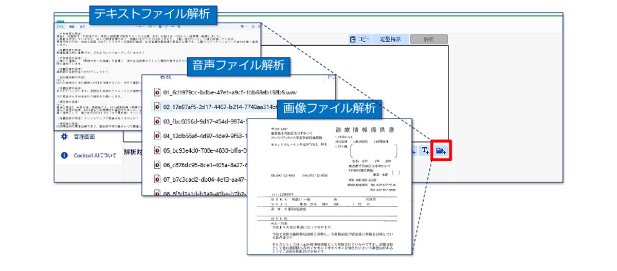 スキャンやデータ解析など、文書の作成効率を高める多様な機能を搭載