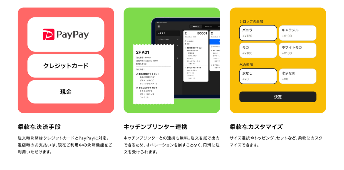実用的な機能を標準搭載
