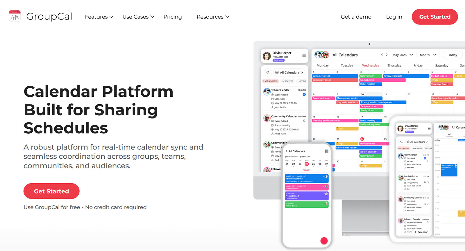 GroupCal公式Webサイト