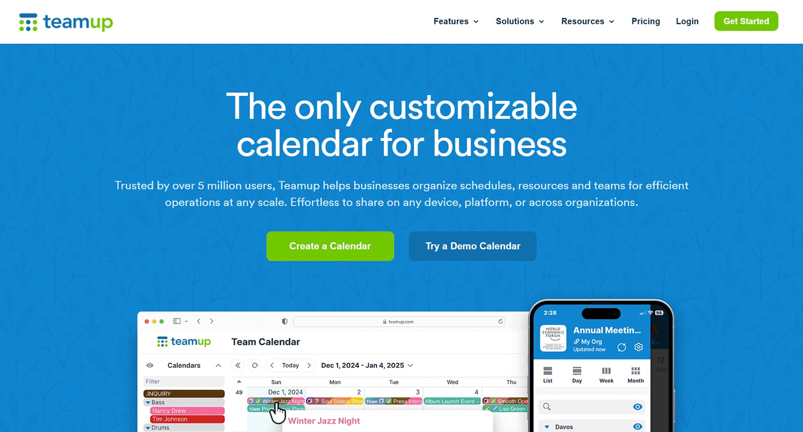 Teamup公式Webサイト