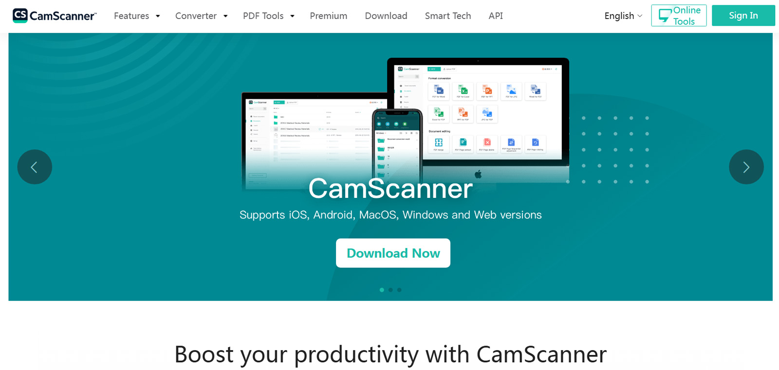 CamScanner公式Webサイト