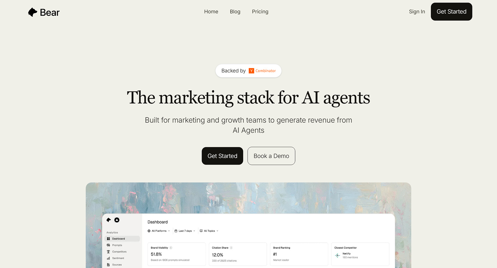 Bear公式Webサイト